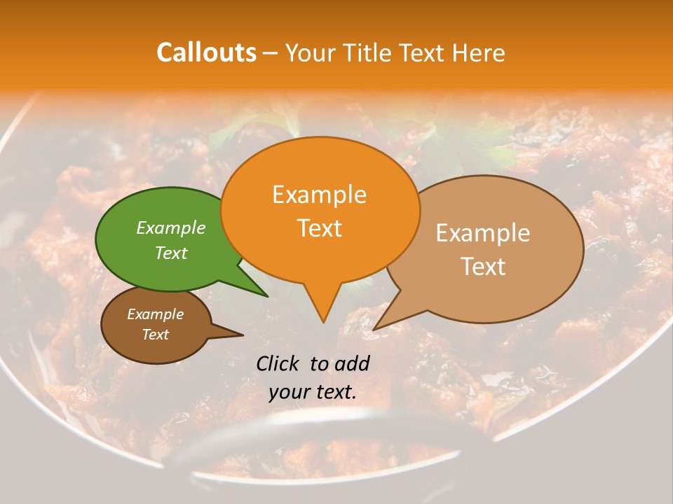 Indian Garnished Dish PowerPoint Template