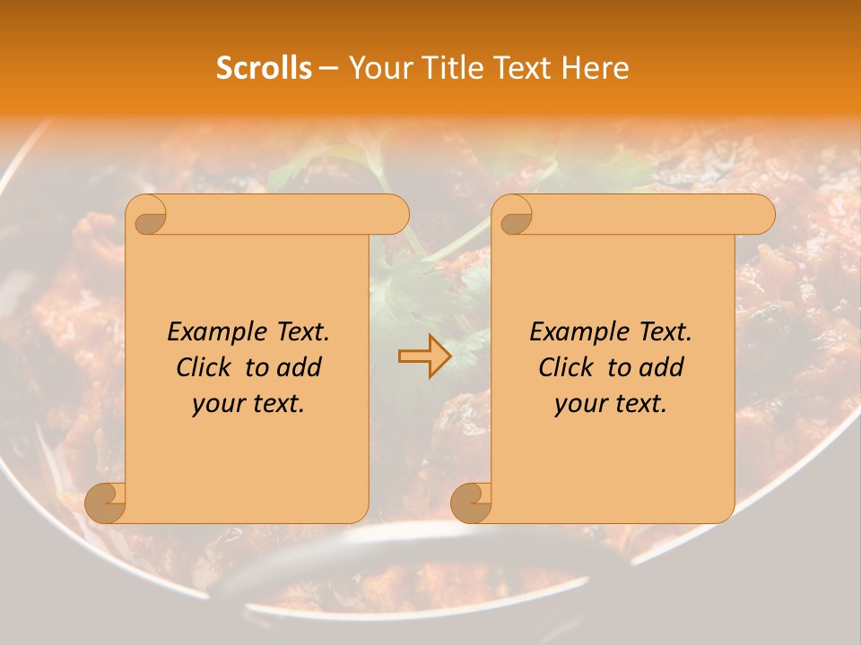 Indian Garnished Dish PowerPoint Template