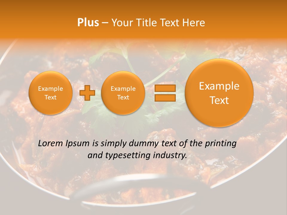 Indian Garnished Dish PowerPoint Template