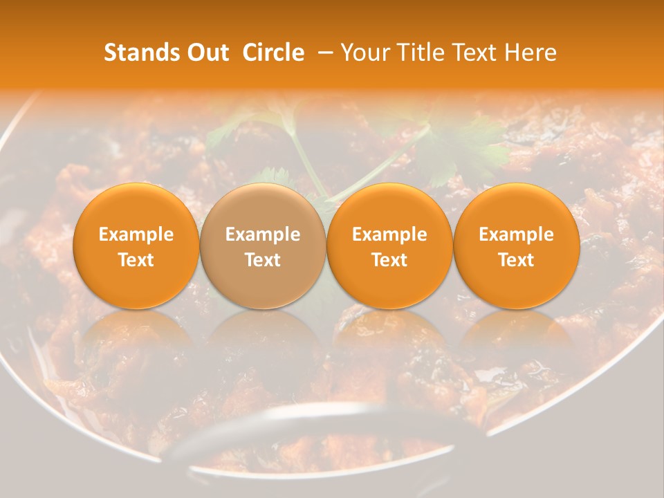 Indian Garnished Dish PowerPoint Template