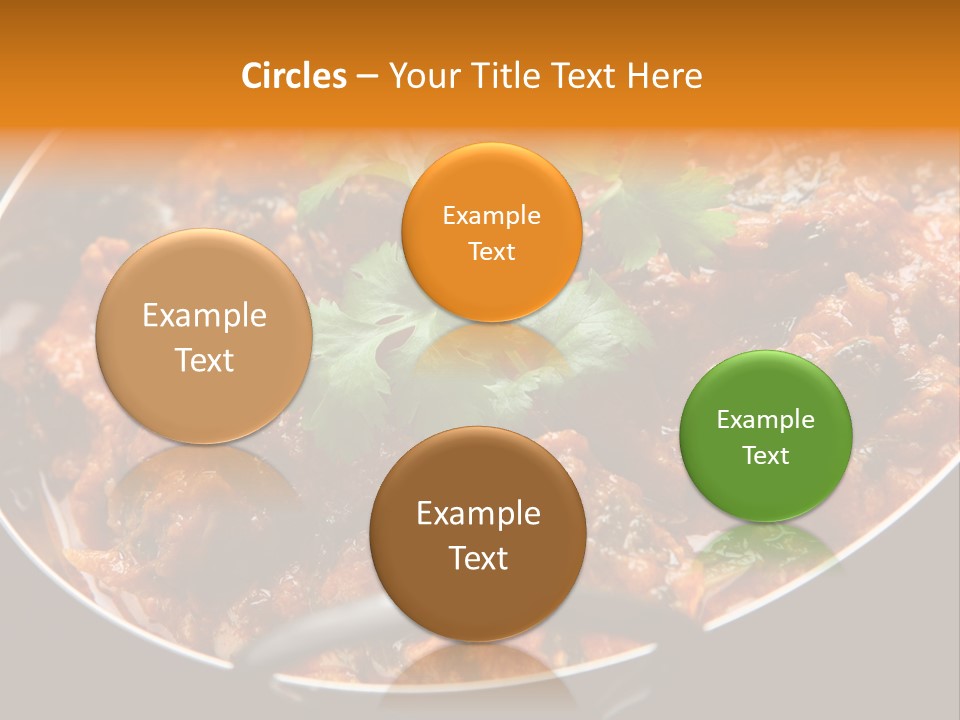 Indian Garnished Dish PowerPoint Template