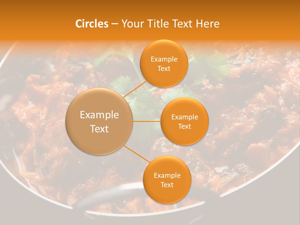 Indian Garnished Dish PowerPoint Template