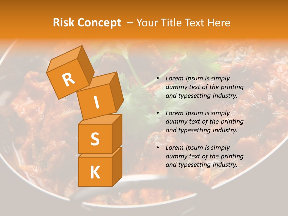 Indian Garnished Dish PowerPoint Template