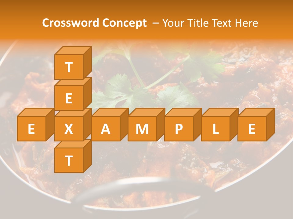 Indian Garnished Dish PowerPoint Template