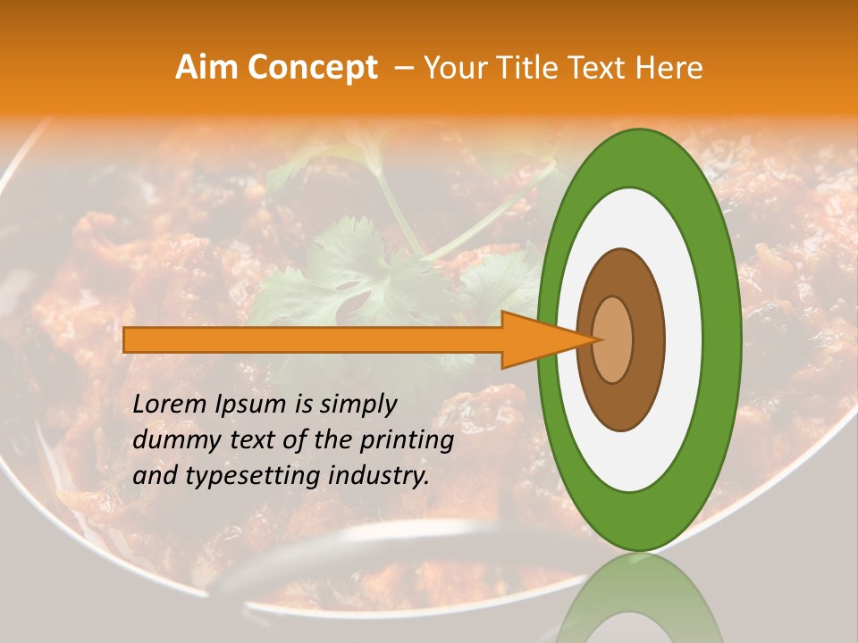 Indian Garnished Dish PowerPoint Template