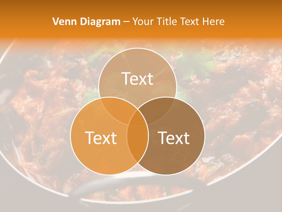 Indian Garnished Dish PowerPoint Template