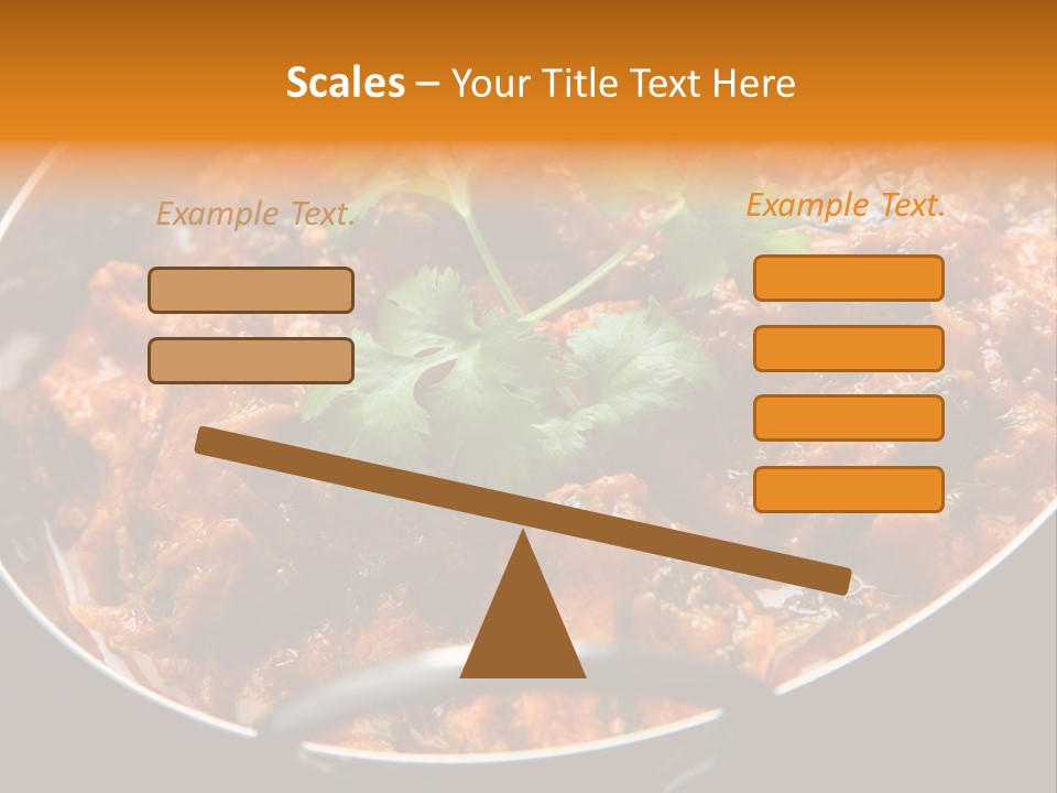 Indian Garnished Dish PowerPoint Template