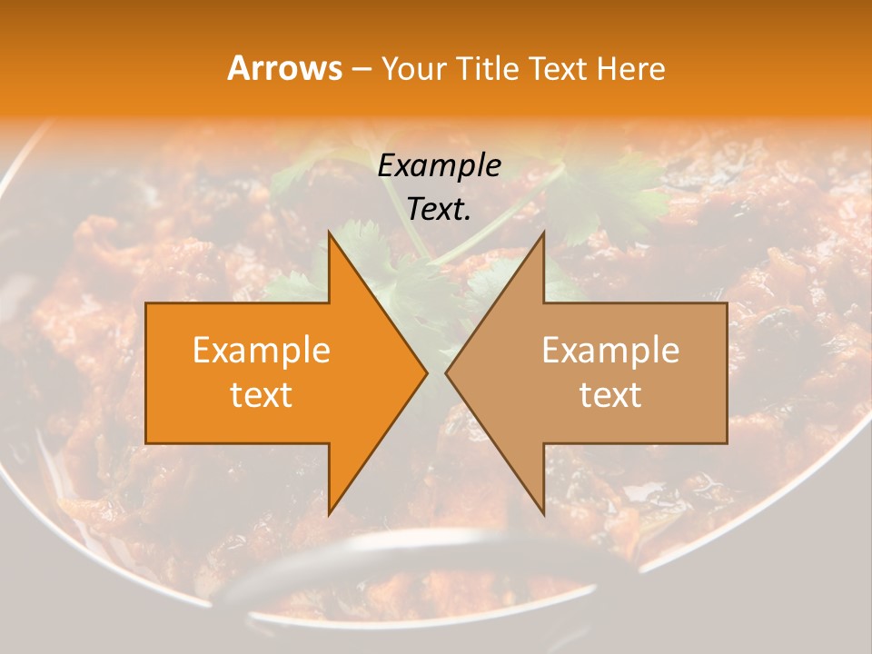 Indian Garnished Dish PowerPoint Template