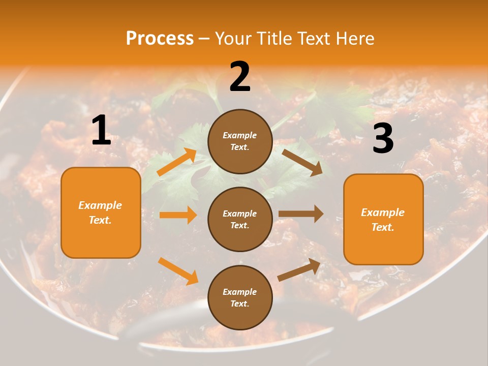 Indian Garnished Dish PowerPoint Template