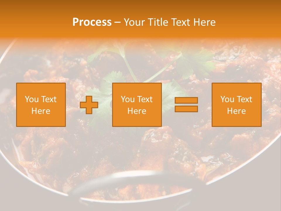 Indian Garnished Dish PowerPoint Template