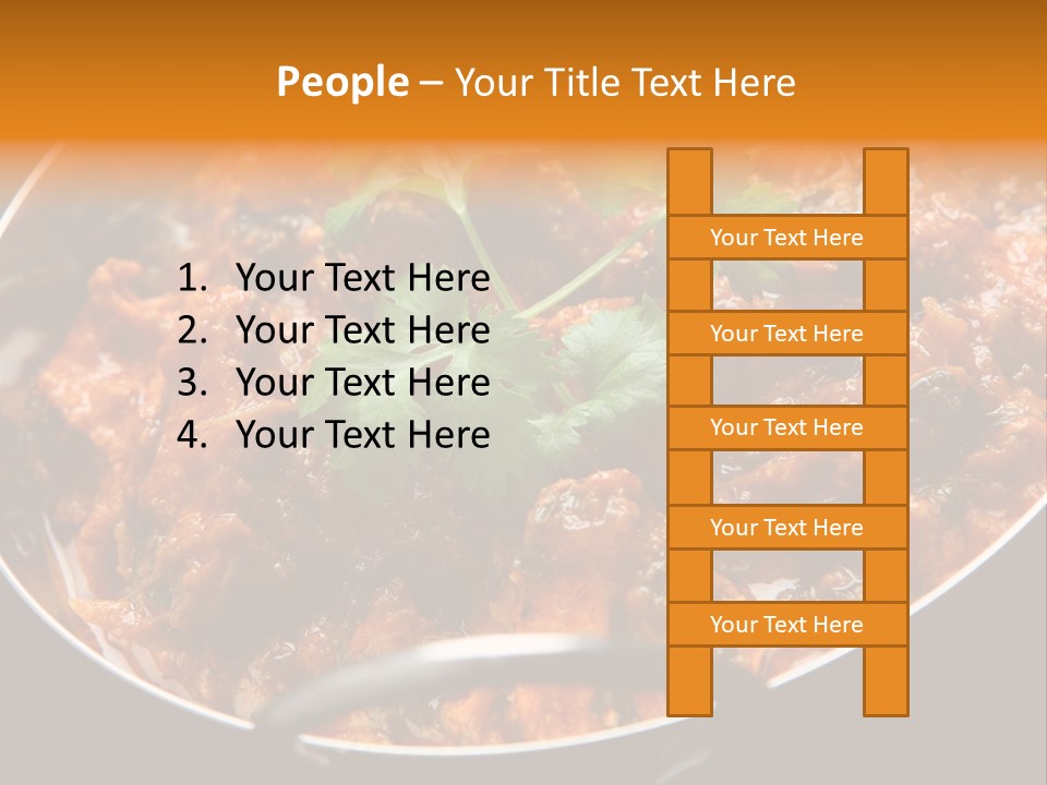 Indian Garnished Dish PowerPoint Template
