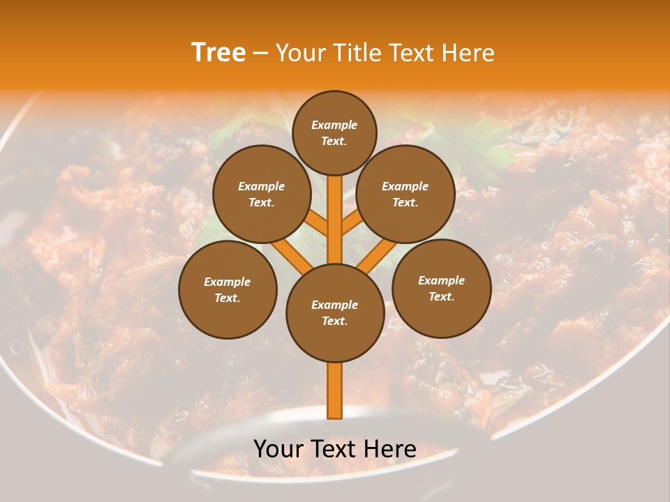 Indian Garnished Dish PowerPoint Template