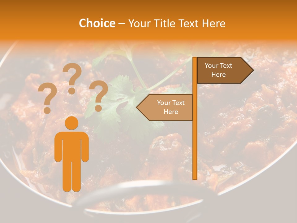 Indian Garnished Dish PowerPoint Template