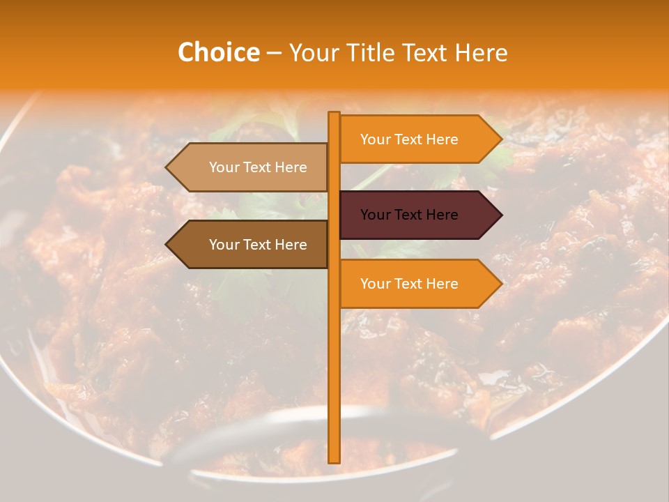 Indian Garnished Dish PowerPoint Template