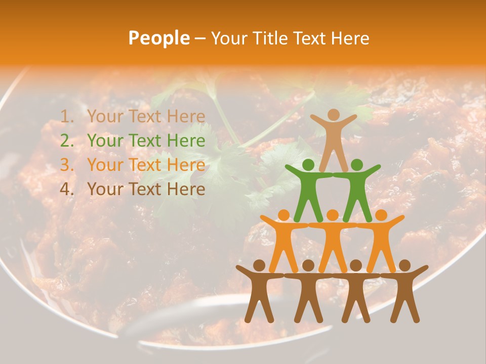 Indian Garnished Dish PowerPoint Template