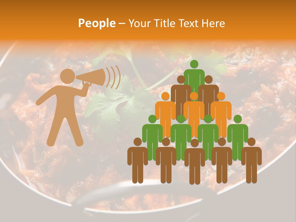 Indian Garnished Dish PowerPoint Template