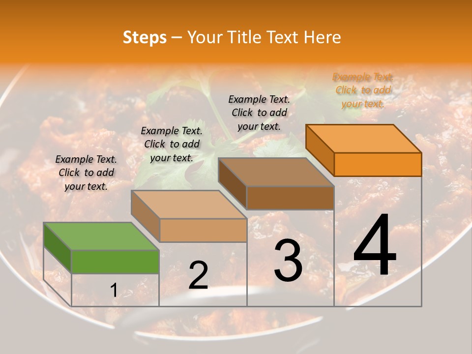 Indian Garnished Dish PowerPoint Template