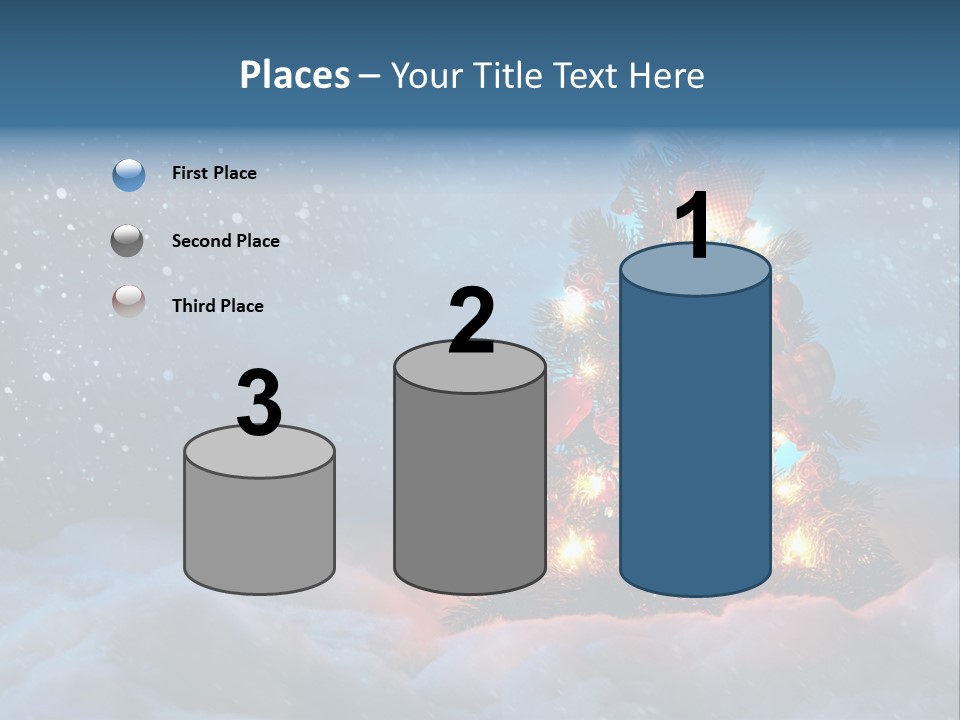 Blue Dark December PowerPoint Template