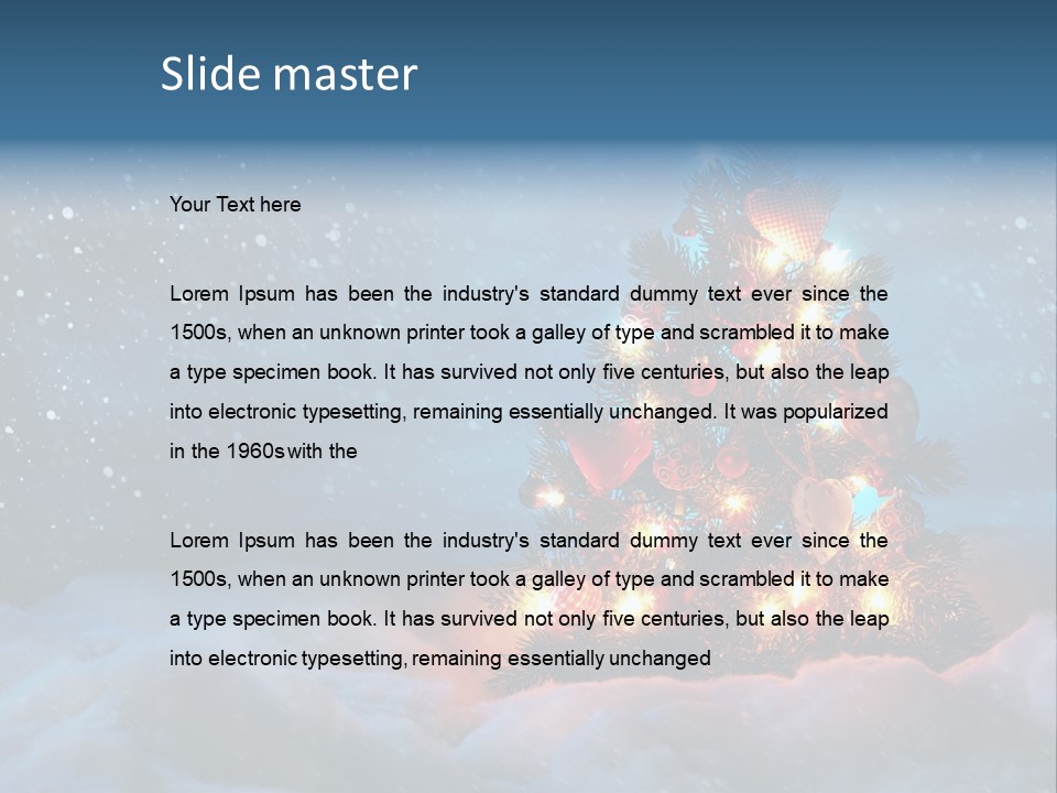 Blue Dark December PowerPoint Template