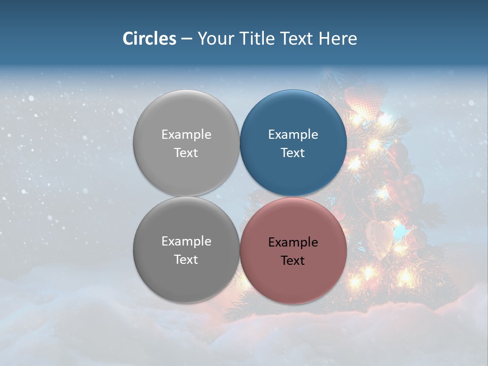 Blue Dark December PowerPoint Template