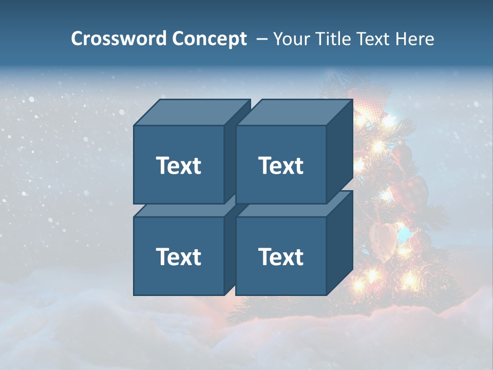 Blue Dark December PowerPoint Template