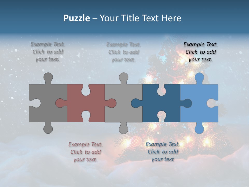 Blue Dark December PowerPoint Template