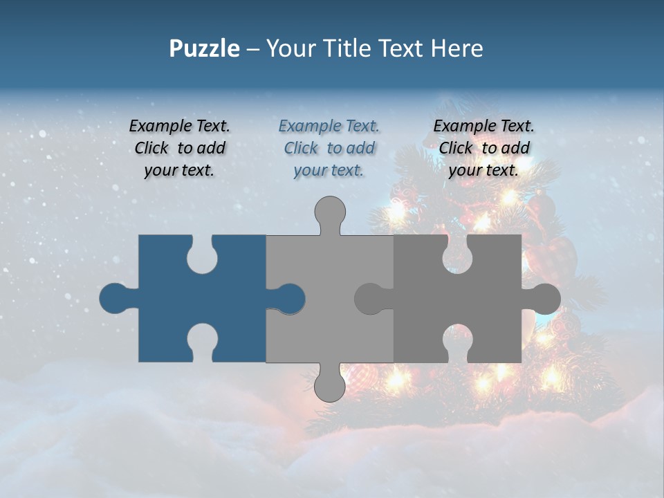 Blue Dark December PowerPoint Template