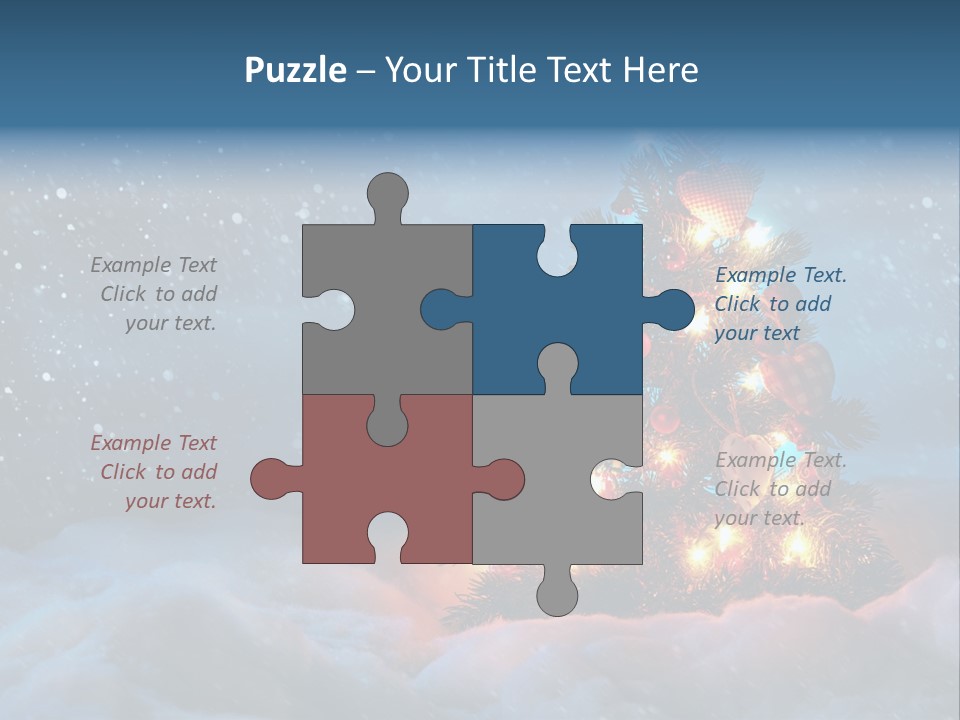 Blue Dark December PowerPoint Template