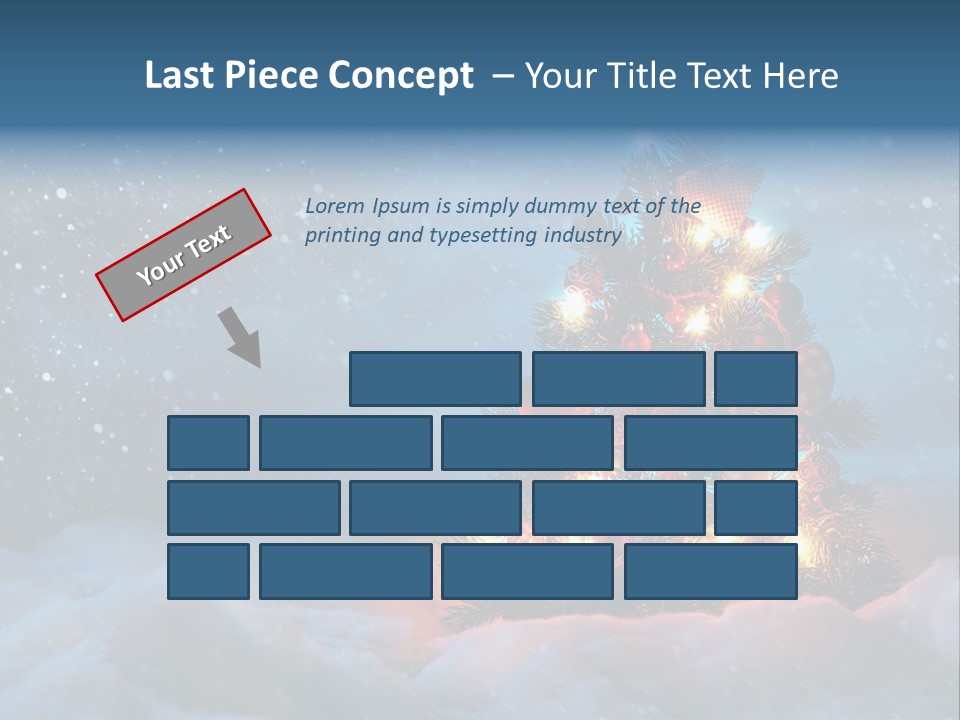 Blue Dark December PowerPoint Template