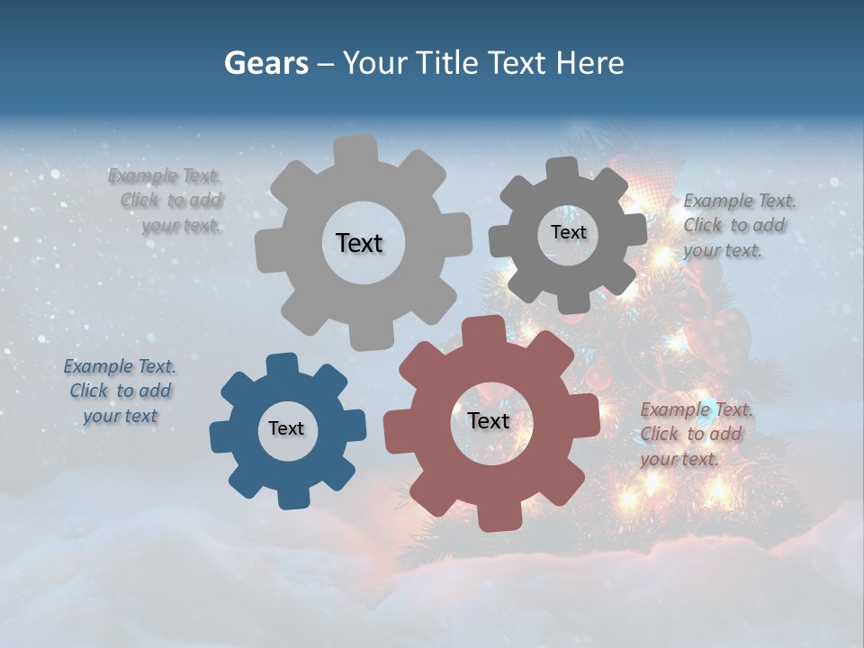 Blue Dark December PowerPoint Template