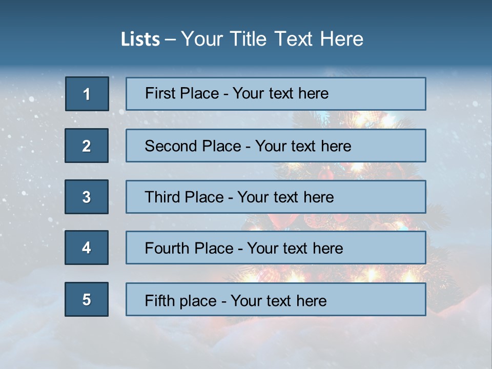 Blue Dark December PowerPoint Template