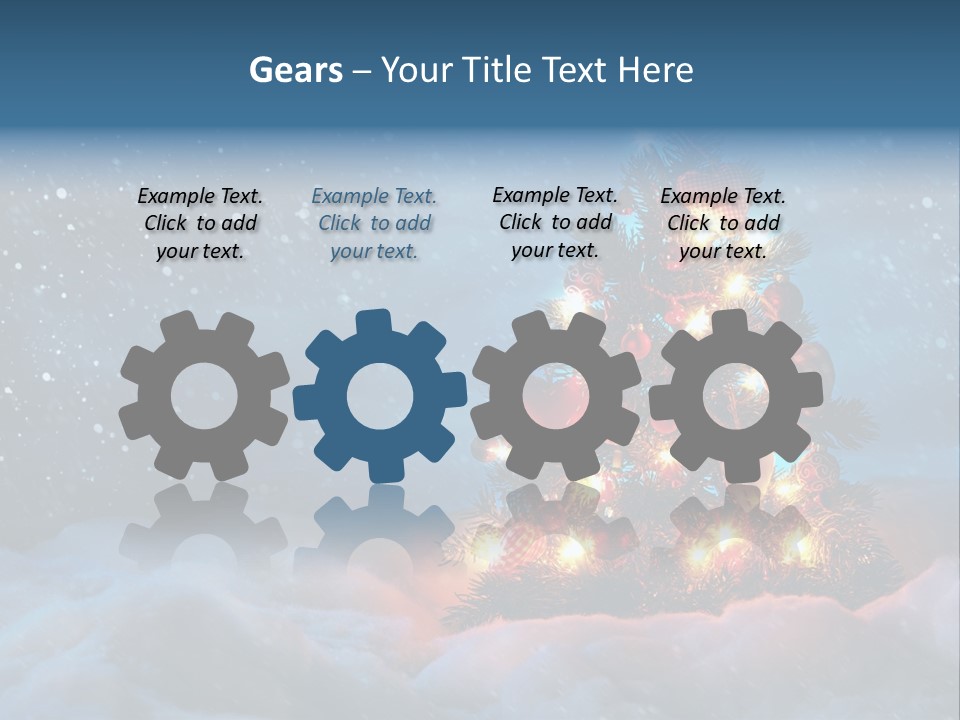 Blue Dark December PowerPoint Template