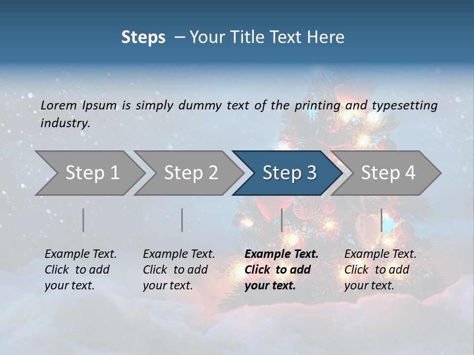 Blue Dark December PowerPoint Template