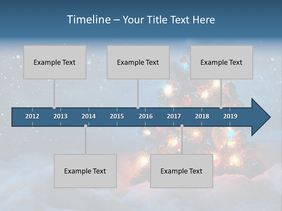 Blue Dark December PowerPoint Template