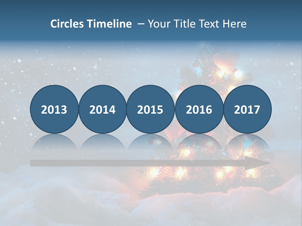 Blue Dark December PowerPoint Template