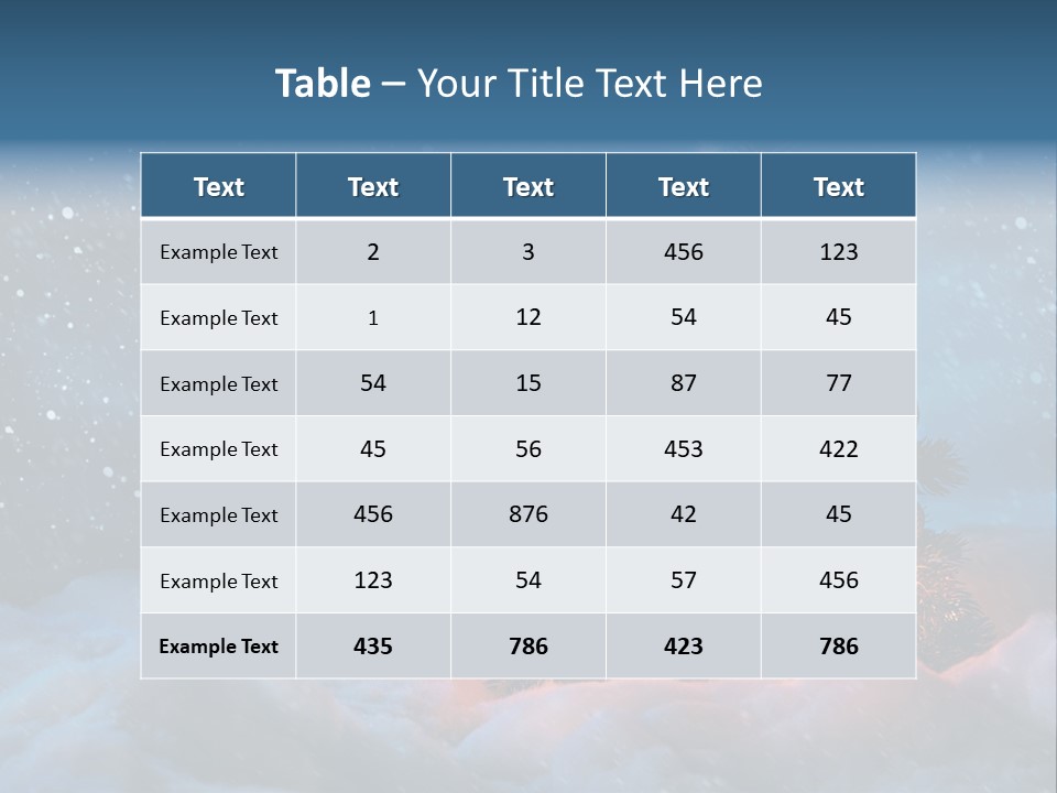 Blue Dark December PowerPoint Template
