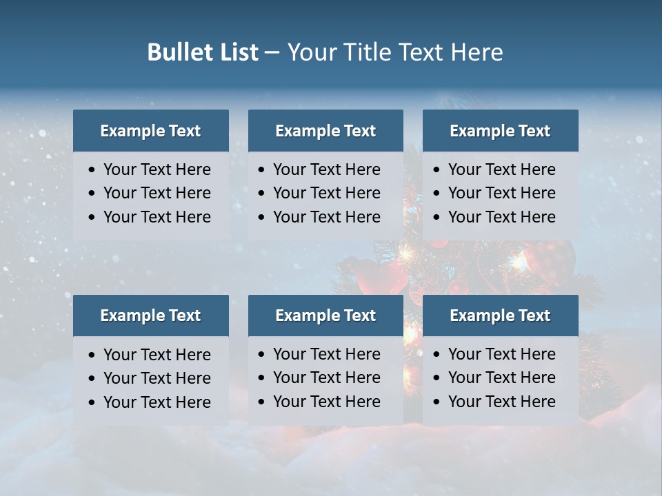 Blue Dark December PowerPoint Template