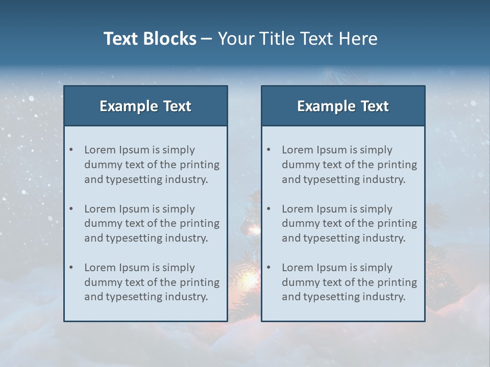 Blue Dark December PowerPoint Template