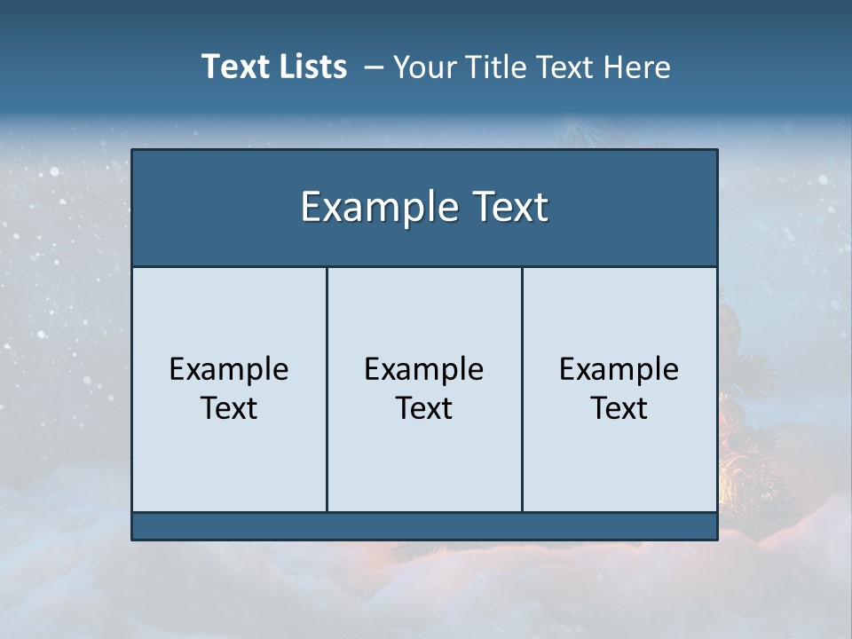 Blue Dark December PowerPoint Template