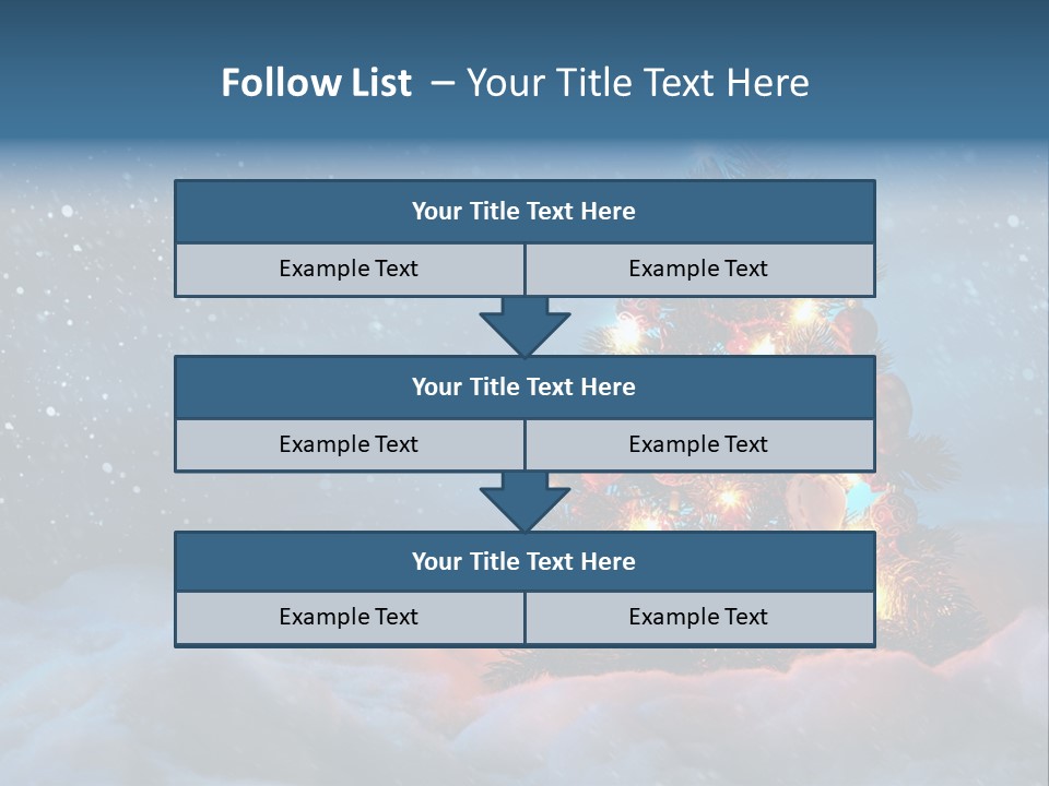 Blue Dark December PowerPoint Template