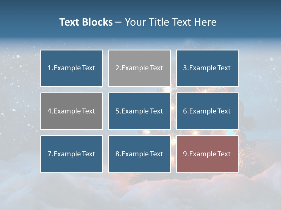 Blue Dark December PowerPoint Template