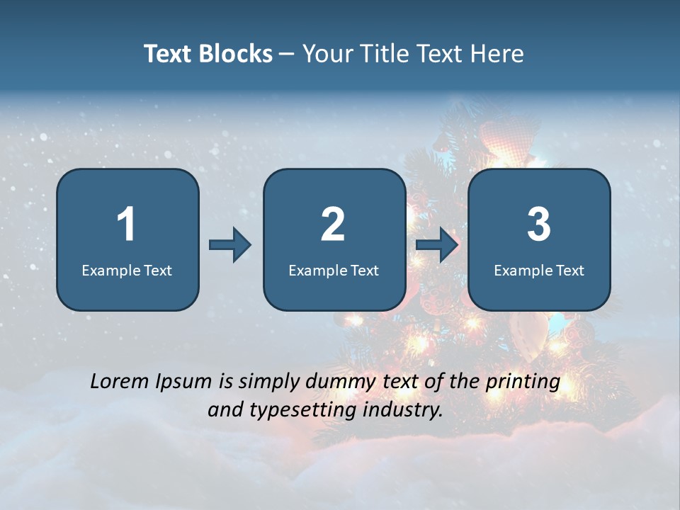 Blue Dark December PowerPoint Template
