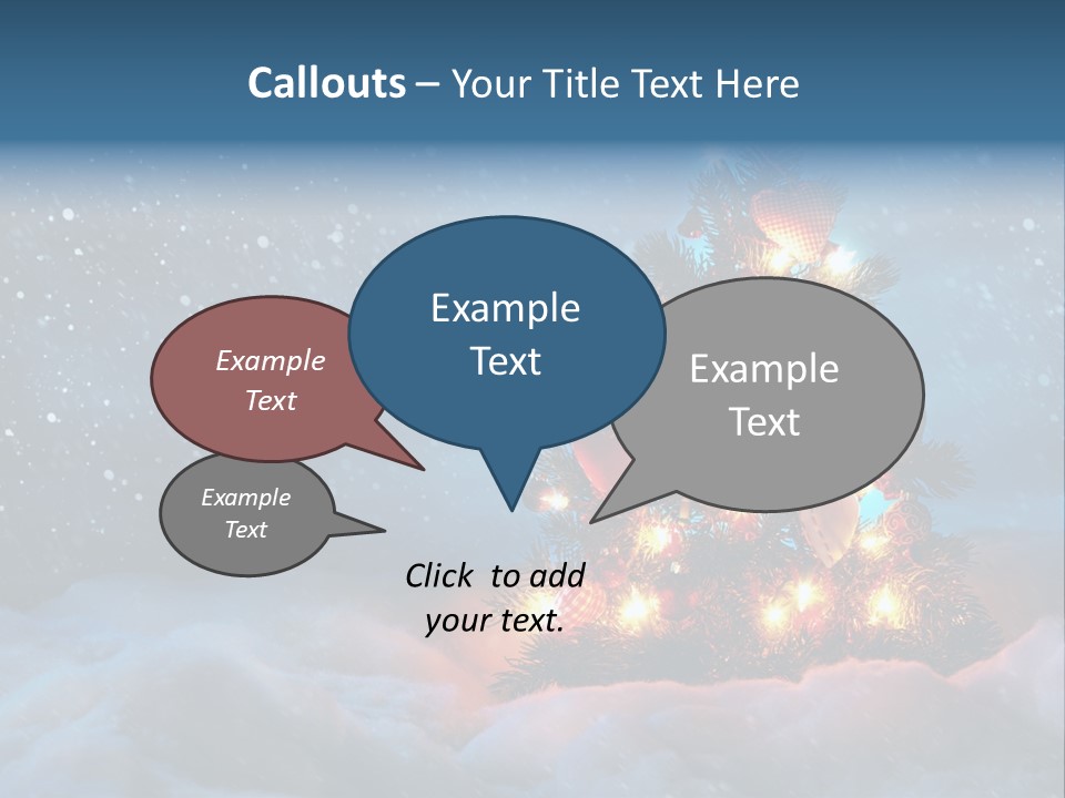 Blue Dark December PowerPoint Template