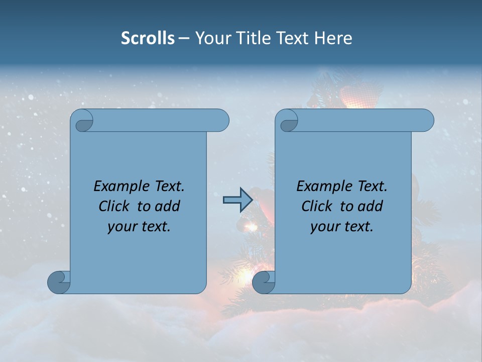 Blue Dark December PowerPoint Template