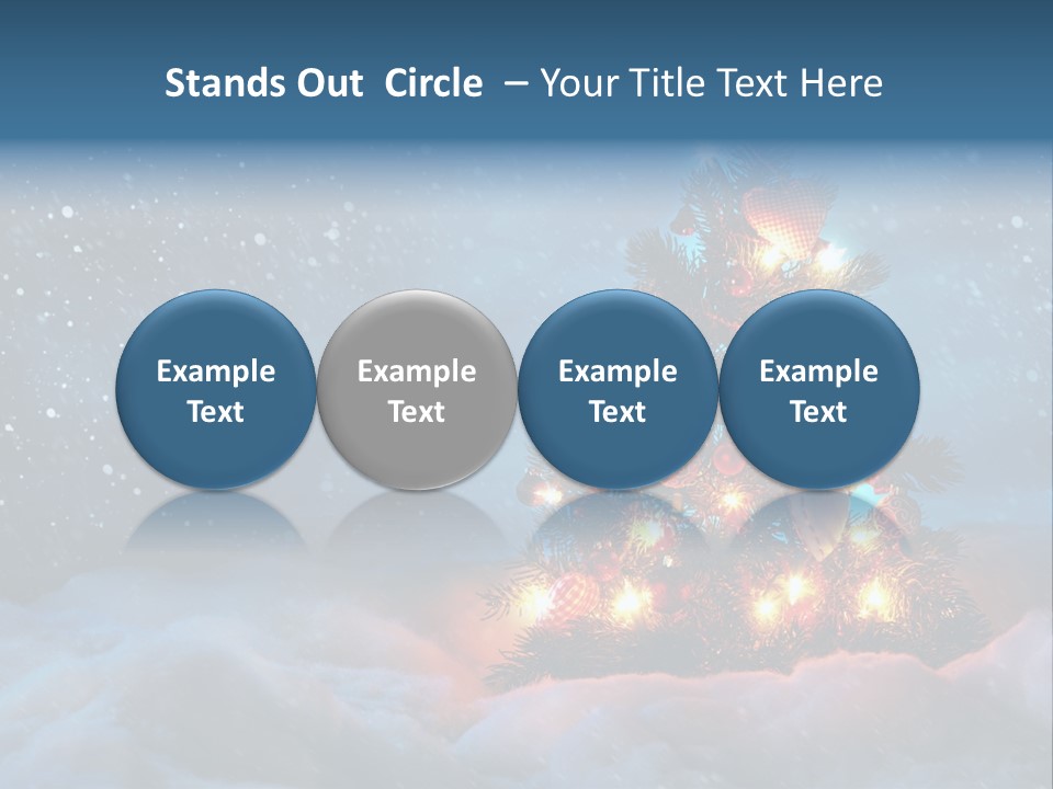 Blue Dark December PowerPoint Template