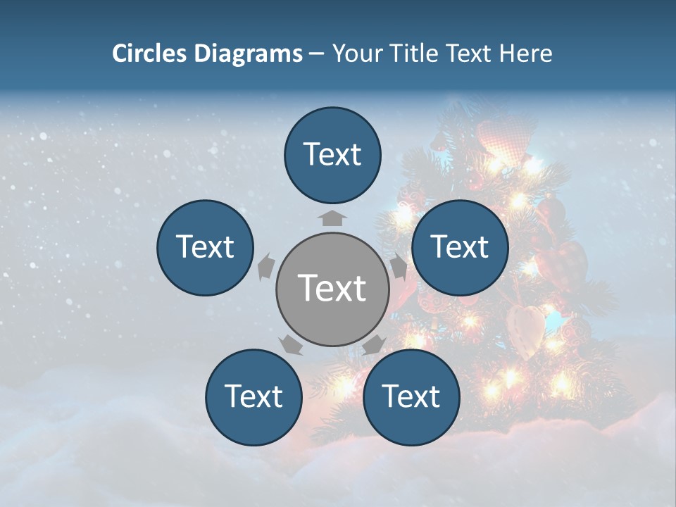 Blue Dark December PowerPoint Template