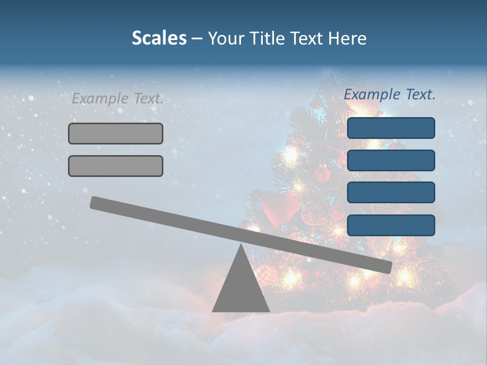 Blue Dark December PowerPoint Template