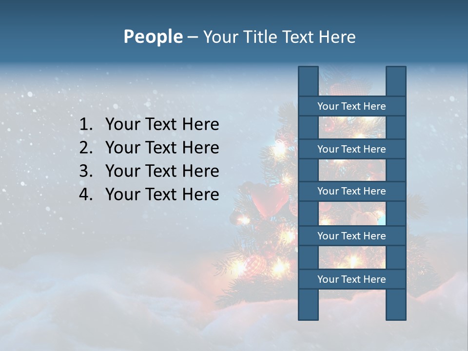Blue Dark December PowerPoint Template