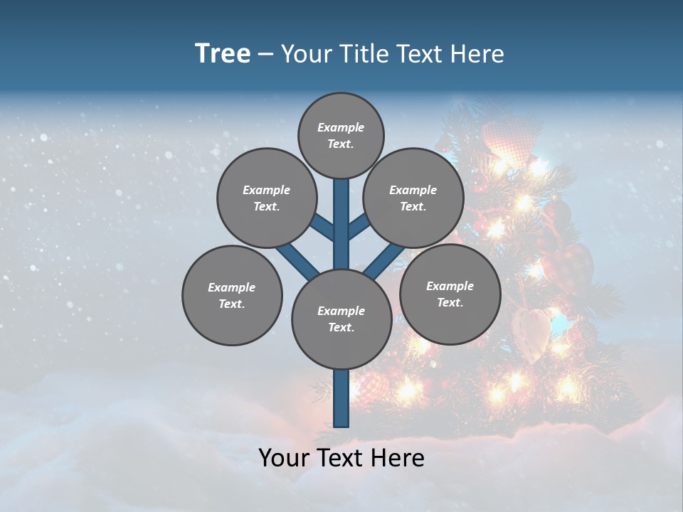 Blue Dark December PowerPoint Template
