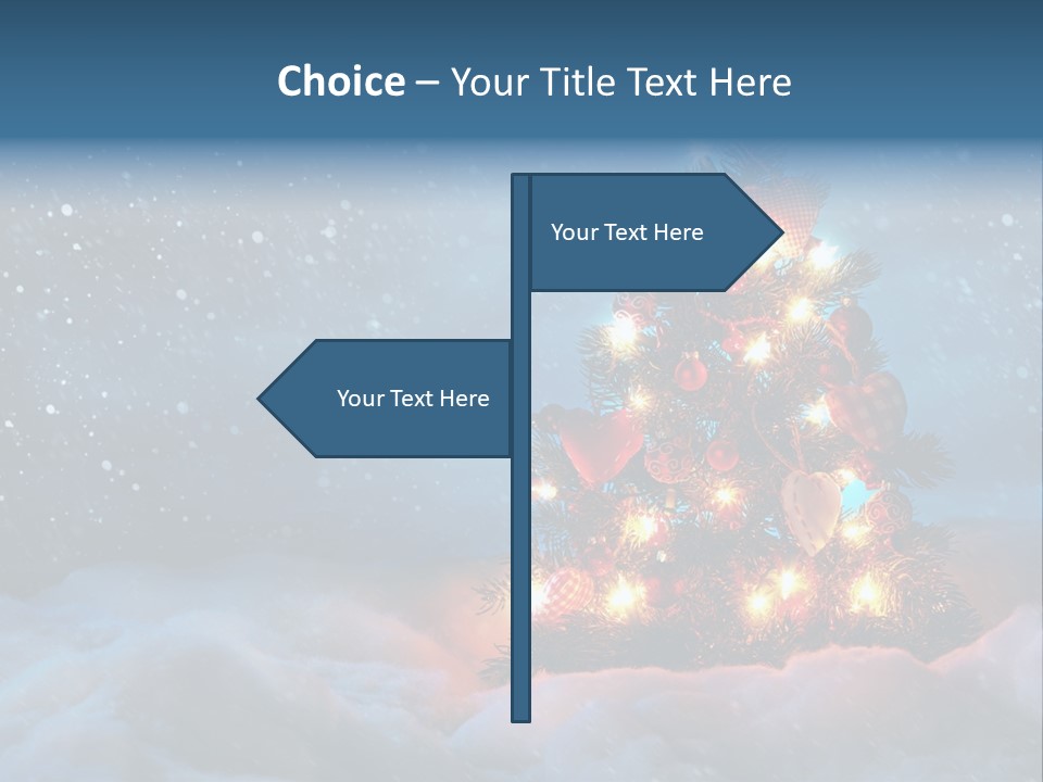 Blue Dark December PowerPoint Template